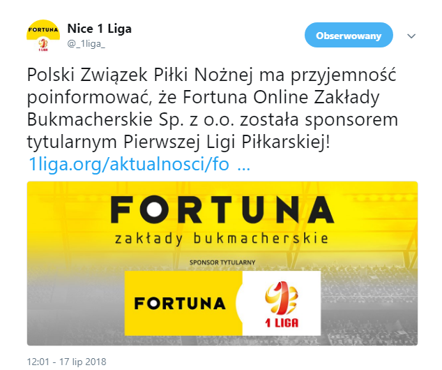 1 Liga ma NOWĄ NAZWĘ! Nice 1 Liga to przeszłość